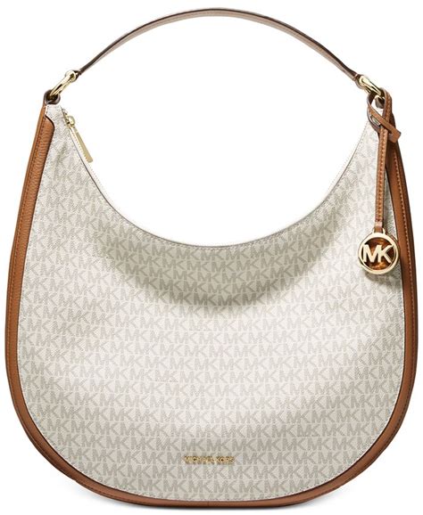 michael kors lydia metallic|Michael Kors Signature Lydia Large Hobo Bag .